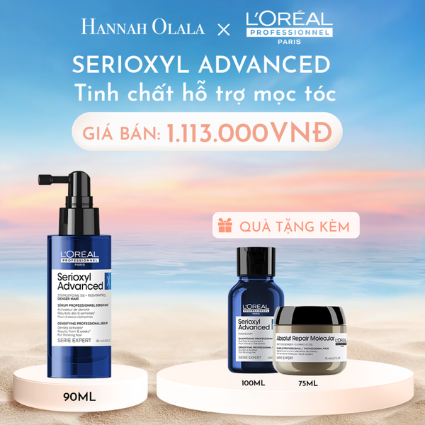  C873_DEAL 1: [FLASH DEAL] TINH CHẤT MỌC TÓC L'ORÉAL PROFESSIONNEL SERIOXYL ADVANCED 90ML - DẠNG XỊT (SPRAY) 
