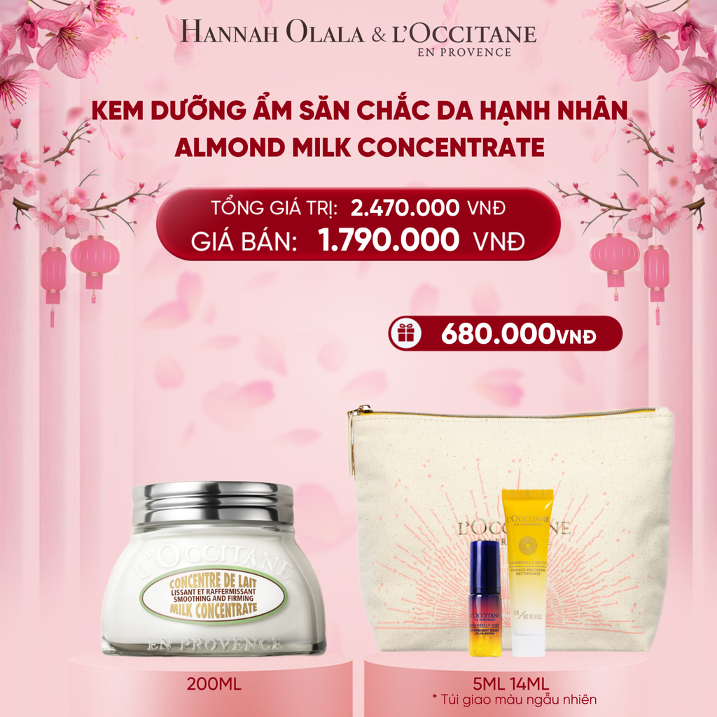  DEAL 1: KEM DƯỠNG THỂ SĂN CHẮC DA HẠNH NHÂN LOCCITANE 200ML 