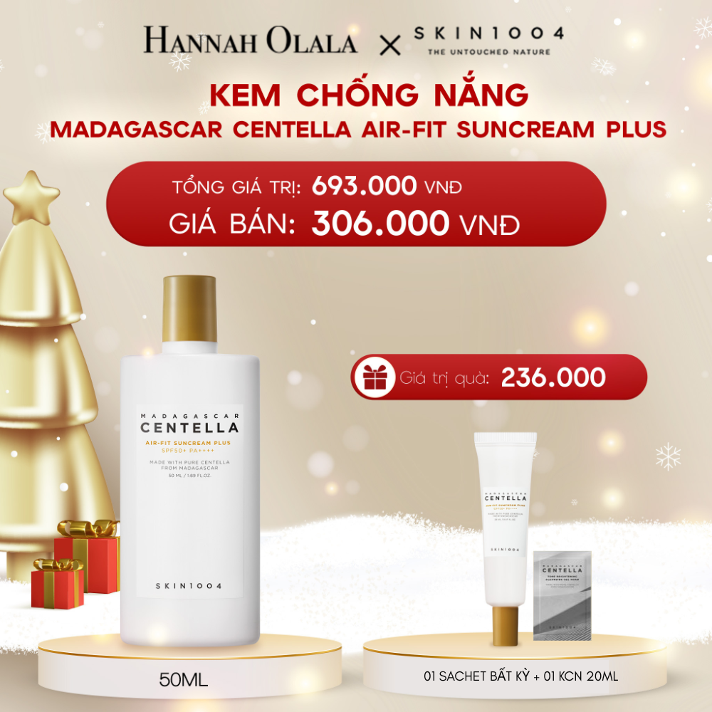  DEAL 1: SKIN1004 KEM CHỐNG NẮNG MADAGASCAR CENTELLA AIR-FIT SUNCREAM PLUS 50ML 