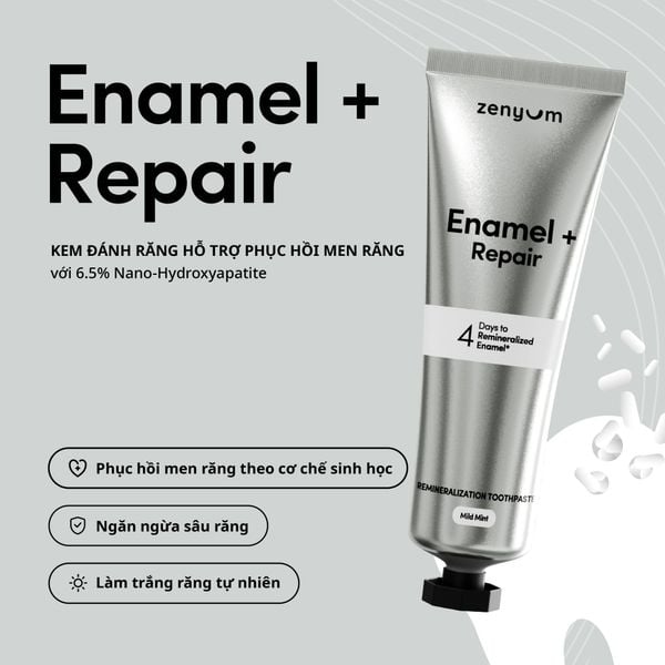  A24_DEAL 5: COMBO 2 KEM ĐÁNH RĂNG ZENYUM PHỤC HỒI MEN / GIẢM Ê BUỐT / LÀM TRẮNG 100G 