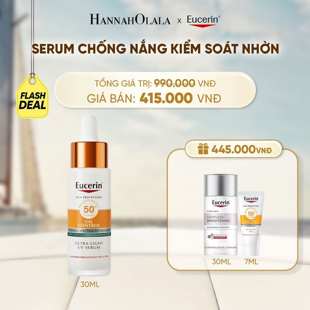  FD SERUM CHỐNG NẮNG KIỂM SOÁT DẦU EUCERIN OIL CONTROL ULTRA-LIGHT UV DAILY SERUM SPF50+ PA++++ 30ML 