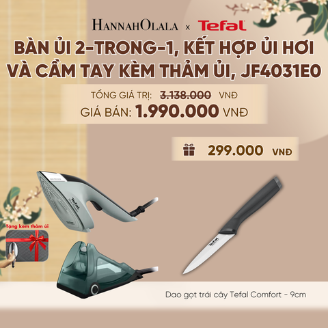  BÀN ỦI 2-TRONG-1, KẾT HỢP ỦI HƠI VÀ CẦM TAY KÈM THẢM ỦI, JF4031E0 - A1331 