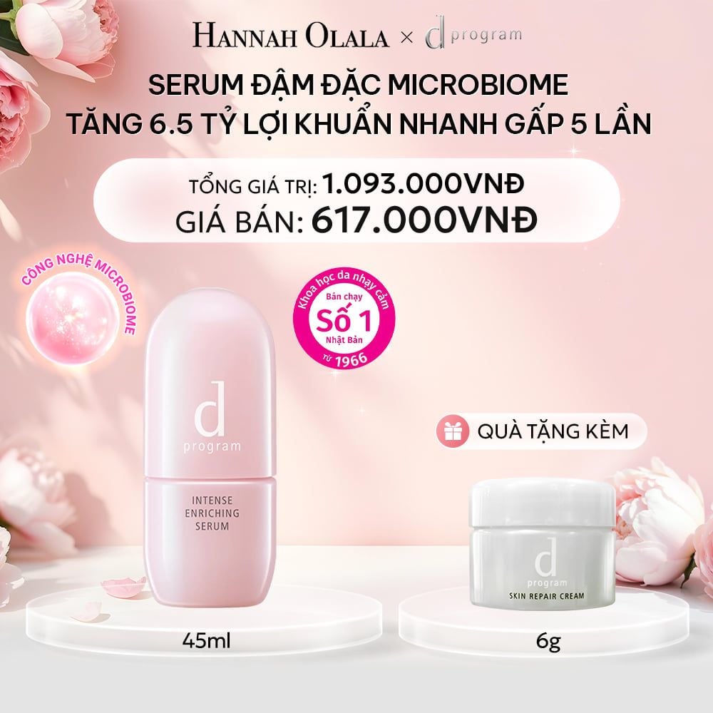  E364: DEAL 10: (01.10 - 04.10) SERUM GIÚP CẢI THIỆN TÌNH TRẠNG LÃO HÓA SỚM DPROGRAM INTENSE ENRICHING SERUM 45ML 
