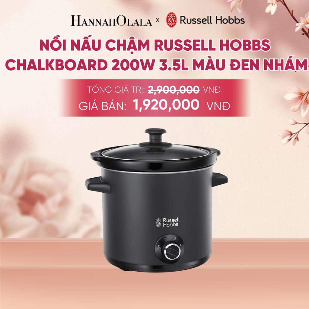  NỒI NẤU CHẬM RUSSELL HOBBS CHALKBOARD 24180-56 200W 3.5L MÀU ĐEN NHÁM - A1000 