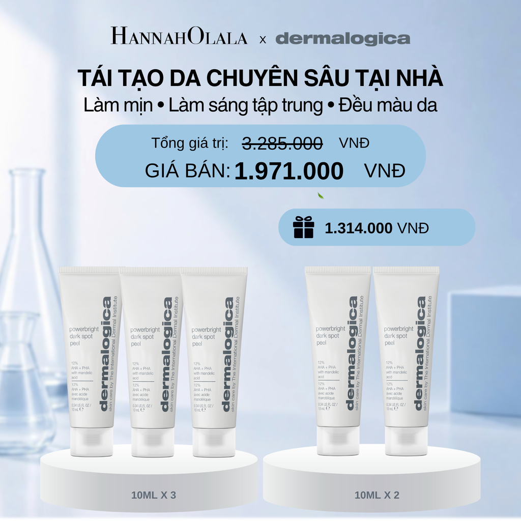  MUA 3 TẶNG 2 PEEL CẢI THIỆN BỀ MẶT DA LÀM SÁNG RÕ RỆT CÁC ĐỐM NÂU POWERBRIGHT DARK SPOT PEEL 10ML - DEAL 1 