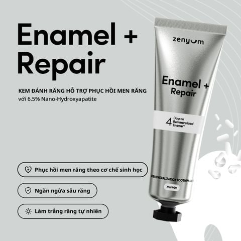  M200_DEAL 6: COMBO 2 KEM ĐÁNH RĂNG ZENYUM PHỤC HỒI MEN / GIẢM Ê BUỐT / LÀM TRẮNG 100G 