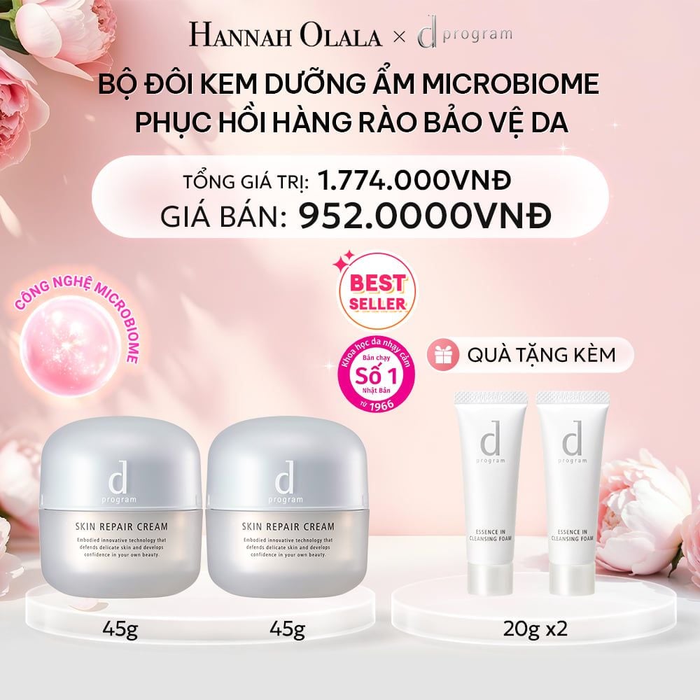  E354: DEAL 1: (01.10 - 04.10) BỘ ĐÔI KEM DƯỠNG ẨM VÀ PHỤC HỒI DA D PROGRAM SKIN REPAIR CREAM 45G 