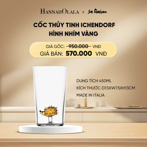  DEAL 7: CỐC THỦY TINH ICHENDORF TRANG TRÍ HÌNH 