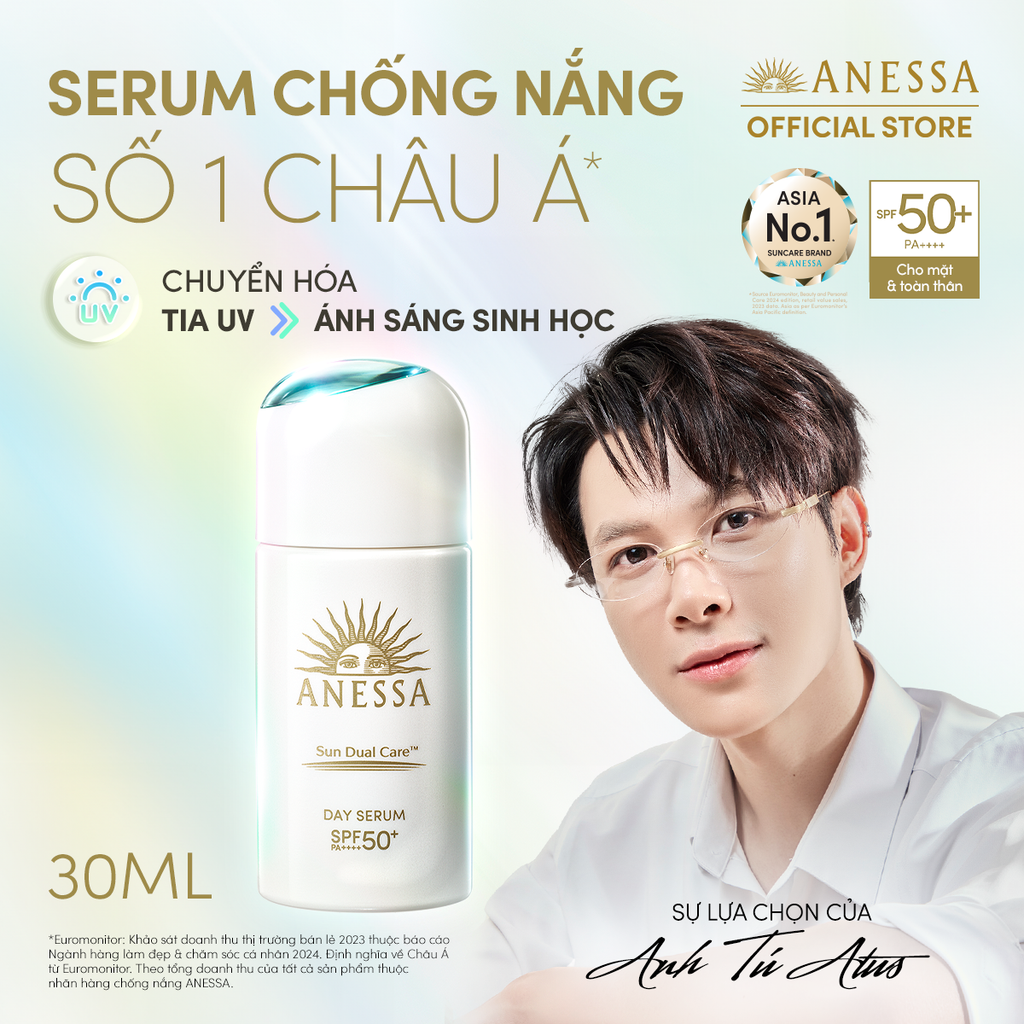  A10: DEAL 18: SERUM CHỐNG NẮNG DƯỠNG DA NÂNG TÔNG NGĂN NGỪA LÃO HÓA ANESSA DAY SERUM SPF50+ PA++++ 30ML 