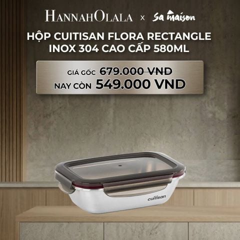  DEAL 2: HỘP INOX CAO CẤP CUITISAN FLORA RECTANGLE 