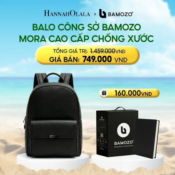  BALO NAM CÔNG SỞ BAMOZO MORA PHONG CÁCH BẮC ÂU DA SAFFIANO CAO CẤP CHỐNG XƯỚC GIỮ FORM (TẶNG HỘP ĐỰNG + SỔ TAY BÌA DA) 