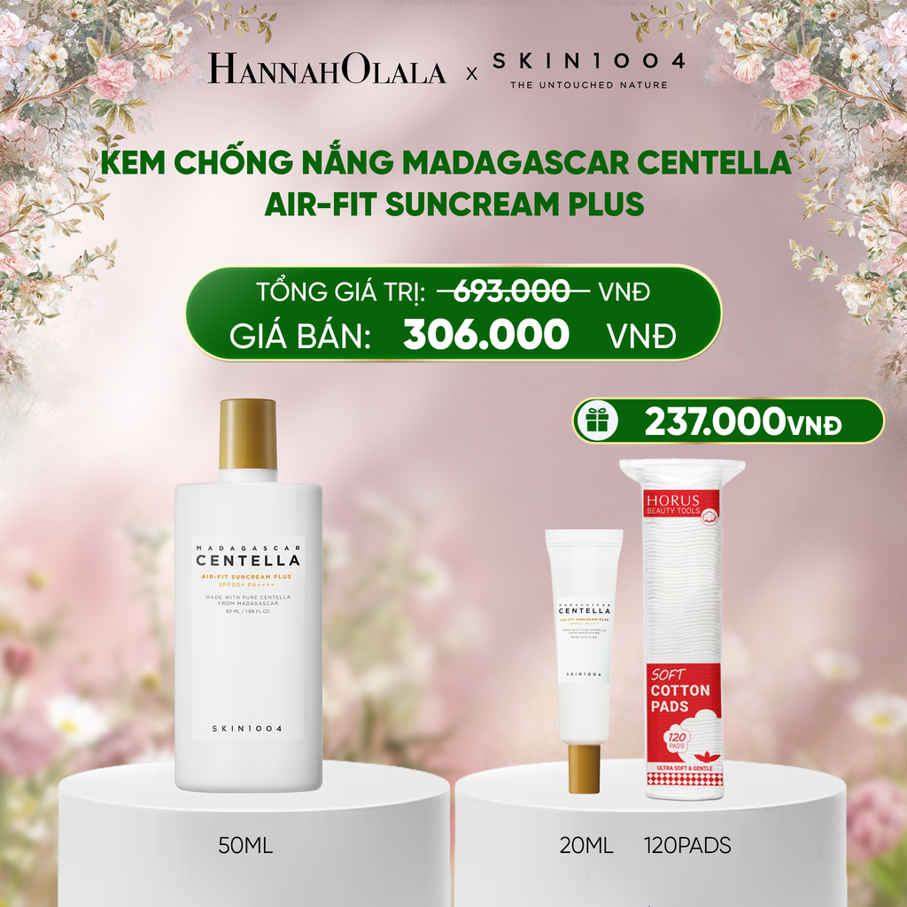  E404_DEAL 1: SKIN1004 KEM CHỐNG NẮNG MADAGASCAR CENTELLA AIR-FIT SUNCREAM PLUS 50ML 