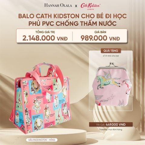  DEAL 1: BALO CATH KIDSTON CHO BÉ ĐI HỌC PHỦ PVC CHỐNG THẤM NƯỚC 