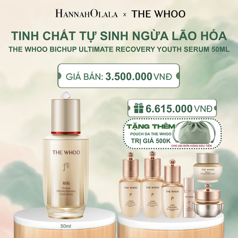  TINH CHẤT TỰ SINH NGỪA LÃO HÓA THẾ HỆ THỨ 4 THE WHOO BICHUP ULTIMATE RECOVERY YOUTH SERUM 50ML - A1089 