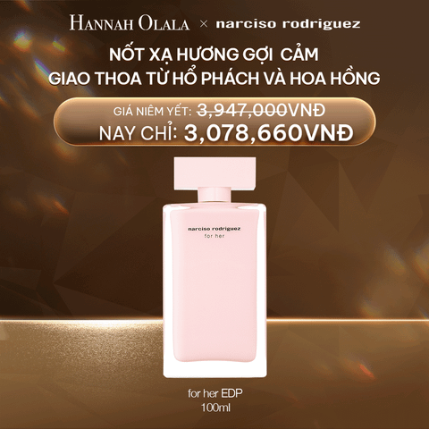  DEAL 28:  NƯỚC HOA NỮ NARCISO RODRIGUEZ FOR HER EAU DE PARFUM 100ML 