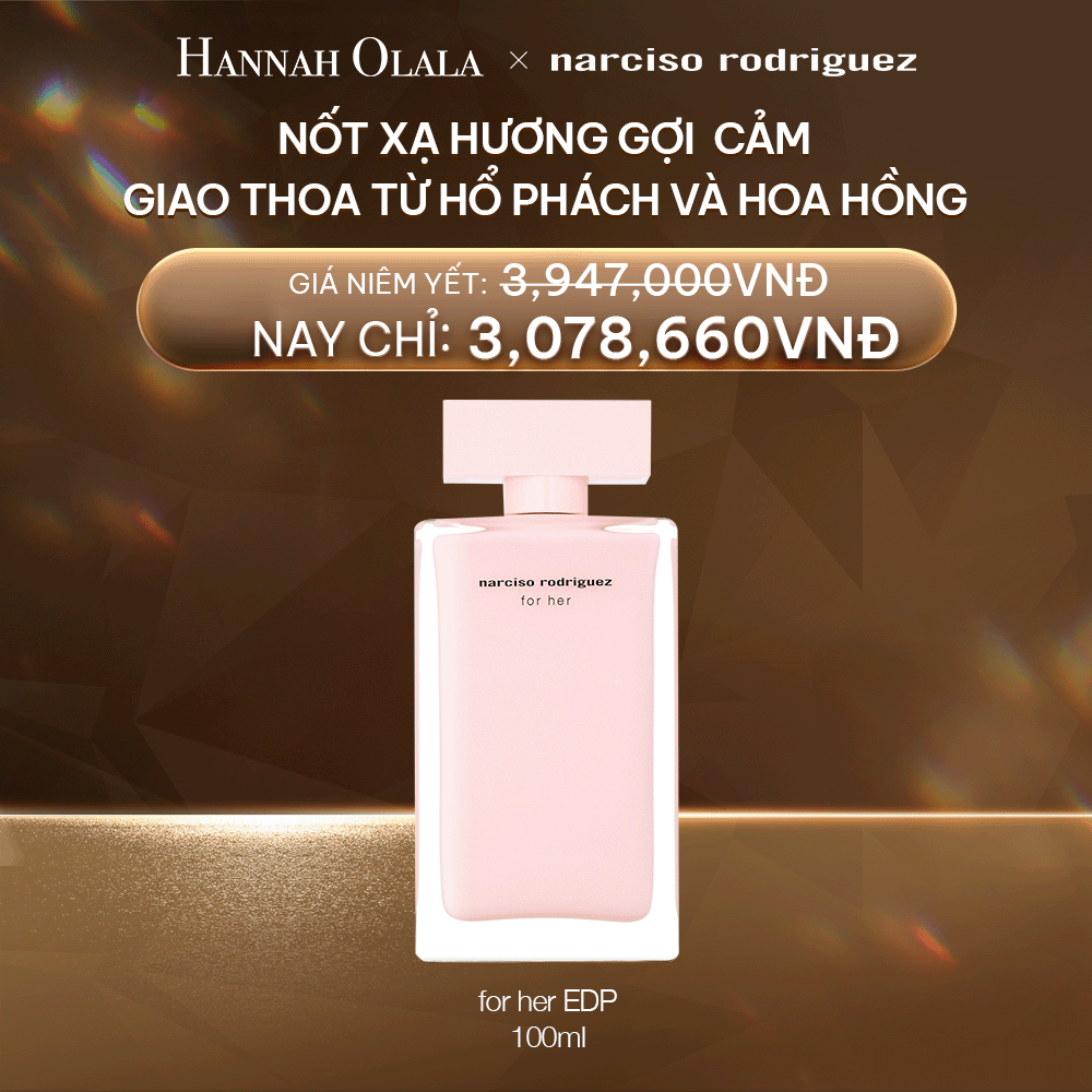  DEAL 28:  NƯỚC HOA NỮ NARCISO RODRIGUEZ FOR HER EAU DE PARFUM 100ML 