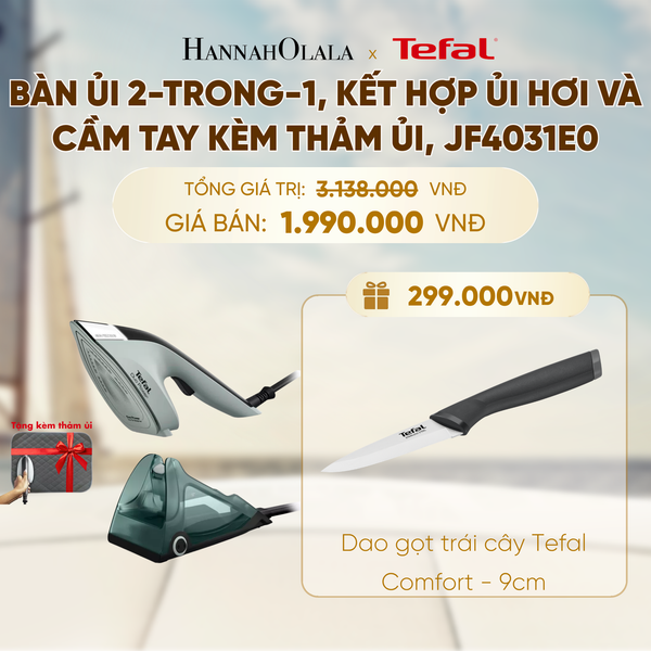  BÀN ỦI 2-TRONG-1, KẾT HỢP ỦI HƠI VÀ CẦM TAY KÈM THẢM ỦI, JF4031E0 - D175 