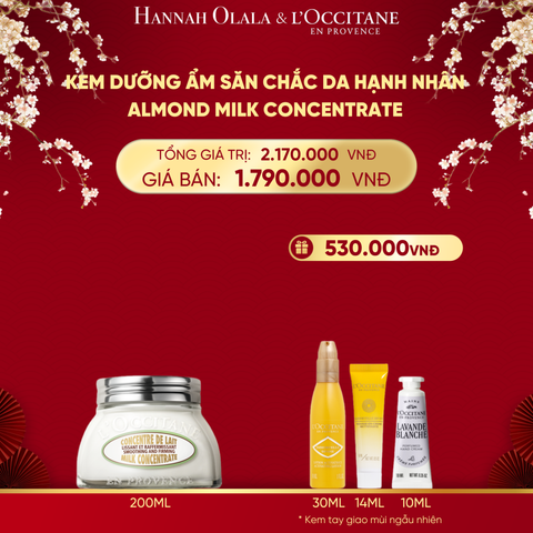  DEAL 1: KEM DƯỠNG THỂ SĂN CHẮC DA HẠNH NHÂN L'OCCITANE 200ML 