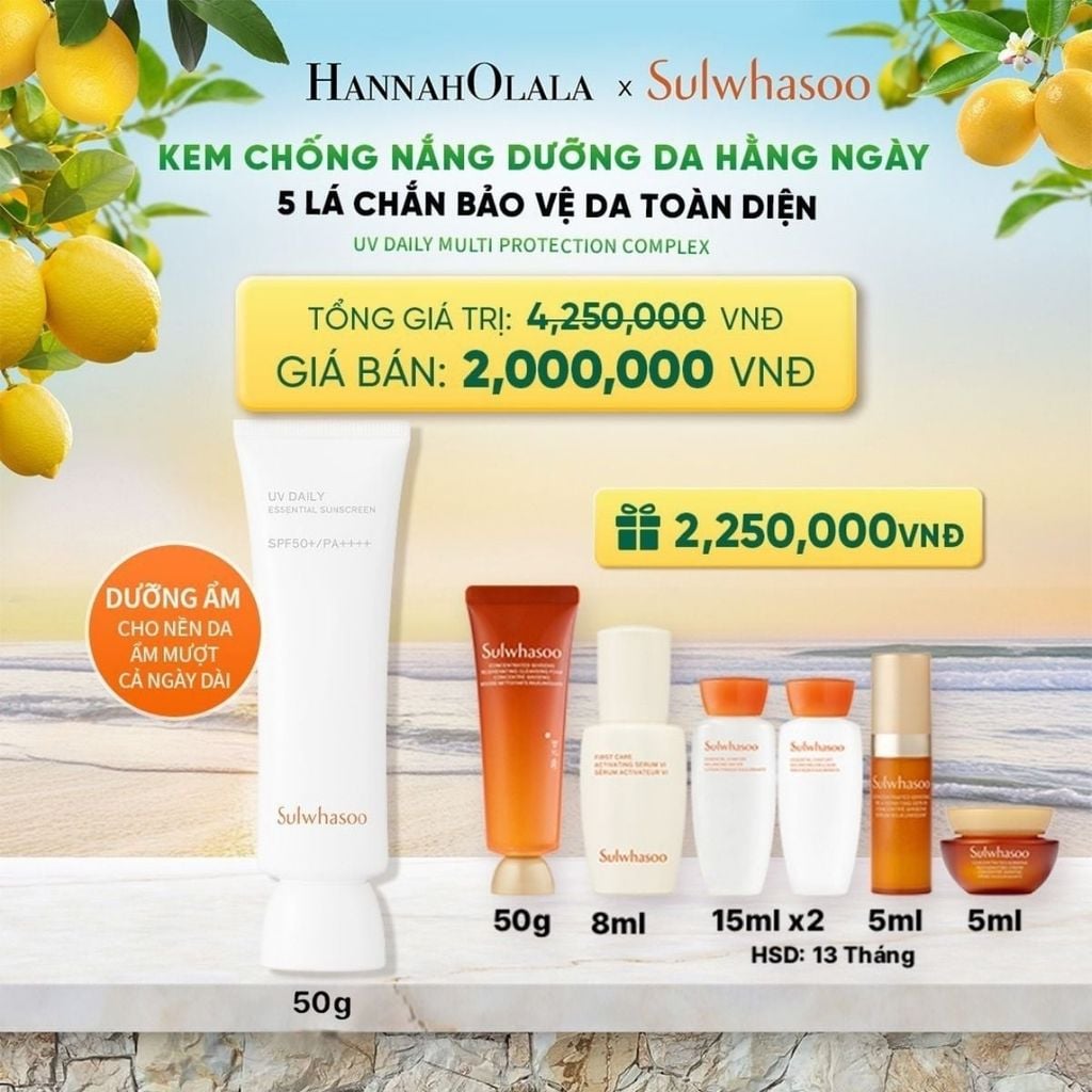  KEM CHỐNG NẮNG HÀNG NGÀY DƯỠNG SÁNG 50ML - A2104 