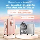  C905_DEAL 1: VALI BAMOZO KHUNG NHÔM 9066 BẢN CAO CẤP (TẶNG BỌC VALI CC TRONG SUỐT + TÚI ĐỰNG GIÀY) 