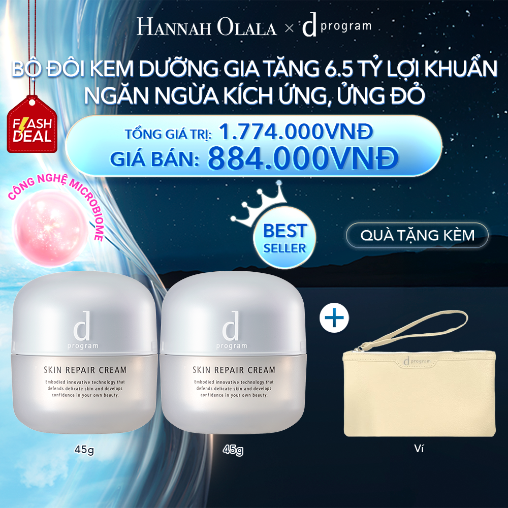 A34_[FLASH DEAL] DEAL 3: BỘ ĐÔI KEM DƯỠNG ẨM VÀ PHỤC HỒI DA D PROGRAM SKIN REPAIR CREAM 45G 