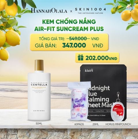  SKIN1004 KEM CHỐNG NẮNG MADAGASCAR CENTELLA AIR-FIT SUNCREAM PLUS 50ML - A364 