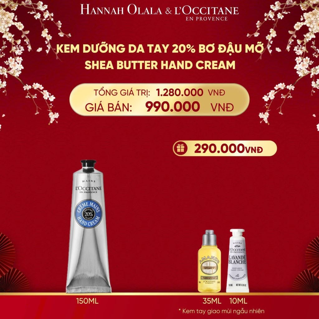  DEAL 5: KEM DƯỠNG DA TAY BƠ ĐẬU MỠ L'OCCITANE 150ML 