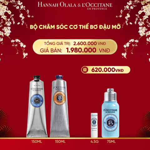  DEAL 6: BỘ CHĂM SÓC CƠ THỂ BƠ ĐẬU MỠ L'OCCITANE 