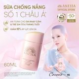  A10_DEAL 18: SỮA CHỐNG NẮNG DƯỠNG DA DỊU NHẸ AN TOÀN CHO DA NHẠY CẢM VÀ TRẺ EM ANESSA MILD MILK SPF50+ PA++++ 60ML 