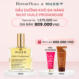  E918_DEAL 1: DẦU DƯỠNG KHÔ ĐA NĂNG NUXE HUILE PRODIGIEUSE MULTI-PURPOSE DRY OIL 100ML (CHỌN HƯƠNG) 