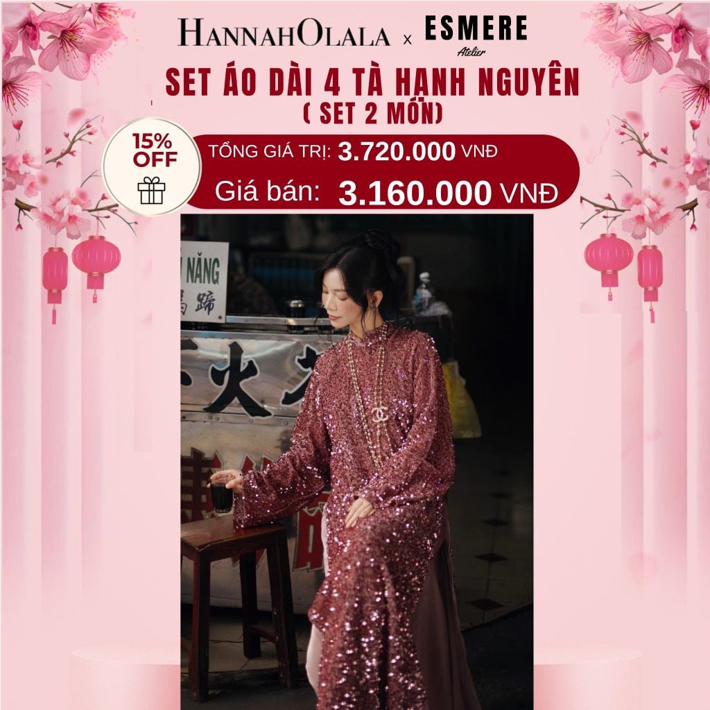  DEAL 1: SET ÁO DÀI 02 MÓN HẠNH NGUYÊN 