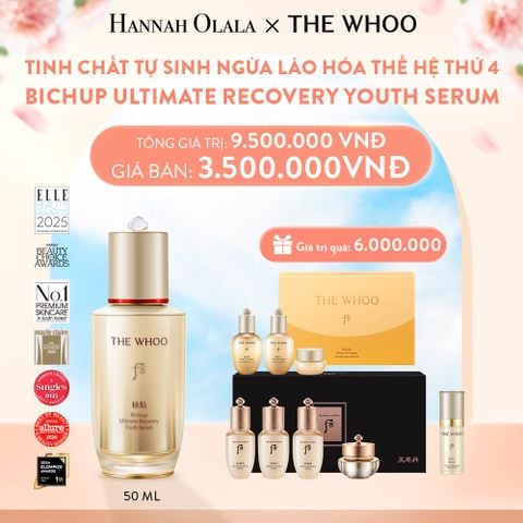  A915_DEAL01: TINH CHẤT TỰ SINH NGỪA LÃO HÓA THẾ HỆ THỨ 4 THE WHOO BICHUP ULTIMATE RECOVERY YOUTH SERUM 50ML 