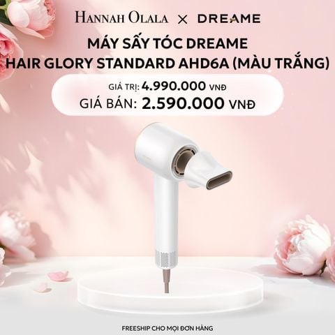  E59: DEAL 7: MÁY SẤY TÓC DREAME HAIR GLORY STANDARD AHD6A - BẢN QUỐC TẾ - BH 24 THÁNG 