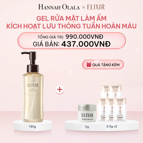  DEAL 27: GEL RỬA MẶT SẠCH SÂU, DƯỠNG ẨM ELIXIR CLARIFYING WARM CLEANSER 
