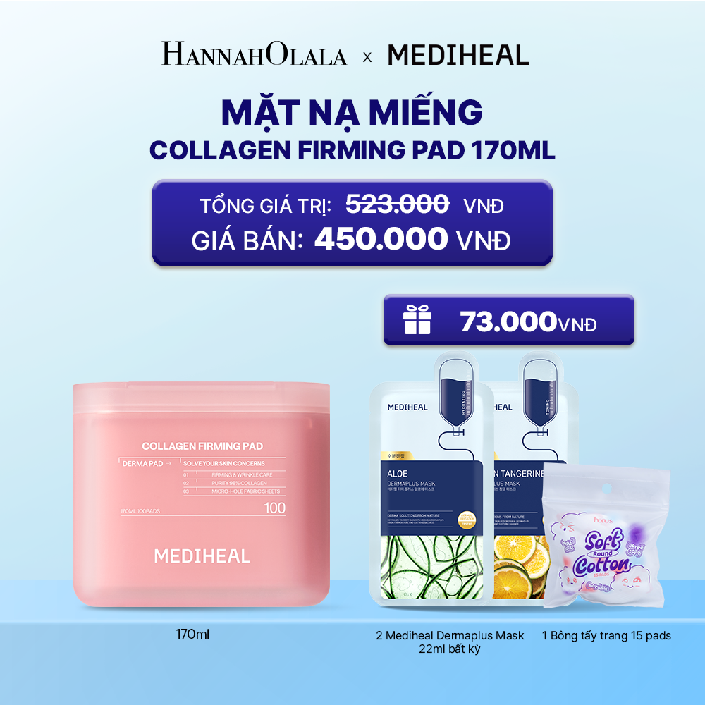  MEDIHEAL BỘ SẢN PHẨM TONER PAD 170ML_K177 