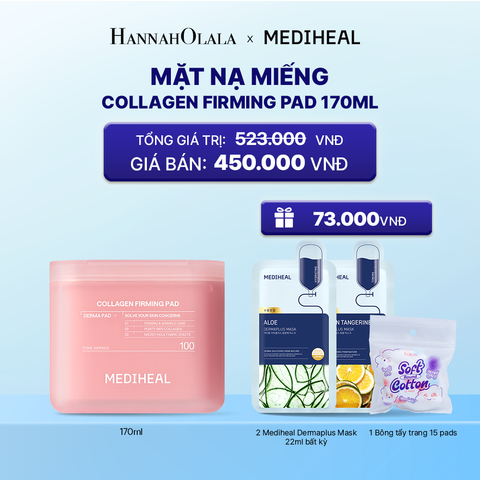  MEDIHEAL BỘ SẢN PHẨM TONER PAD 170ML_K177 