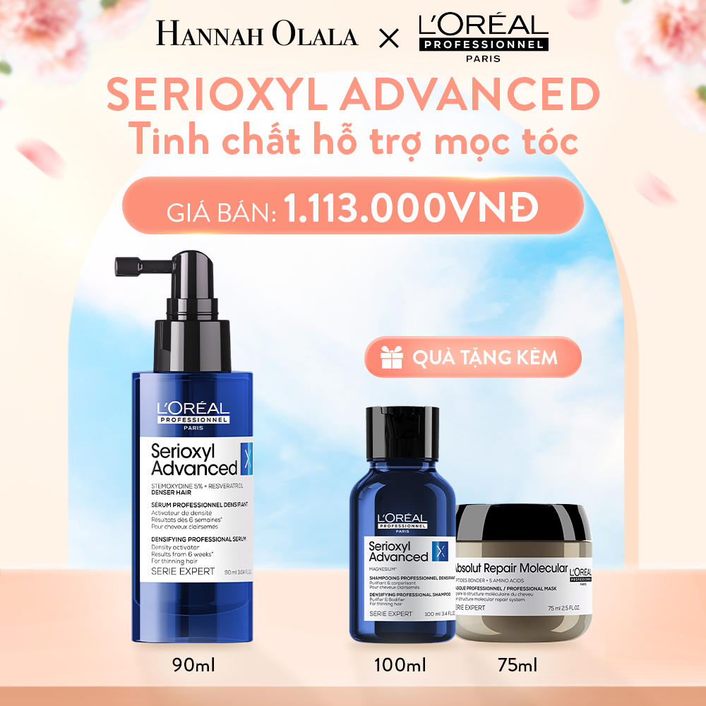  A470_DEAL 1: [FLASH DEAL] TINH CHẤT MỌC TÓC L'ORÉAL PROFESSIONNEL SERIOXYL ADVANCED 90ML - DẠNG XỊT (SPRAY) 
