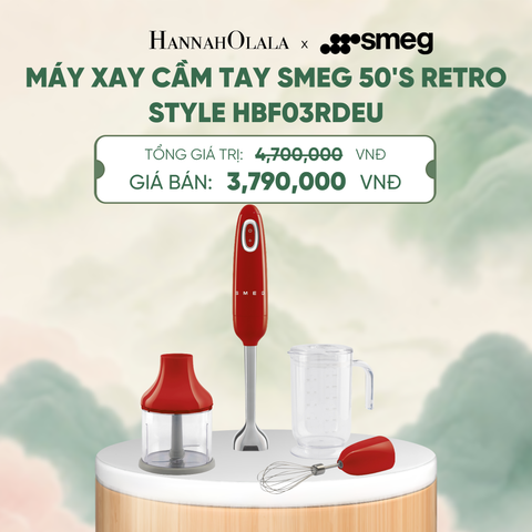  MÁY XAY CẦM TAY SMEG 50'S RETRO STYLE HBF03RDEU - A1840 