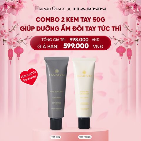  DEAL 1: COMBO 2 KEM TAY HARNN 50G GIÚP DƯỠNG ẨM ĐÔI TAY TỨC THÌ 