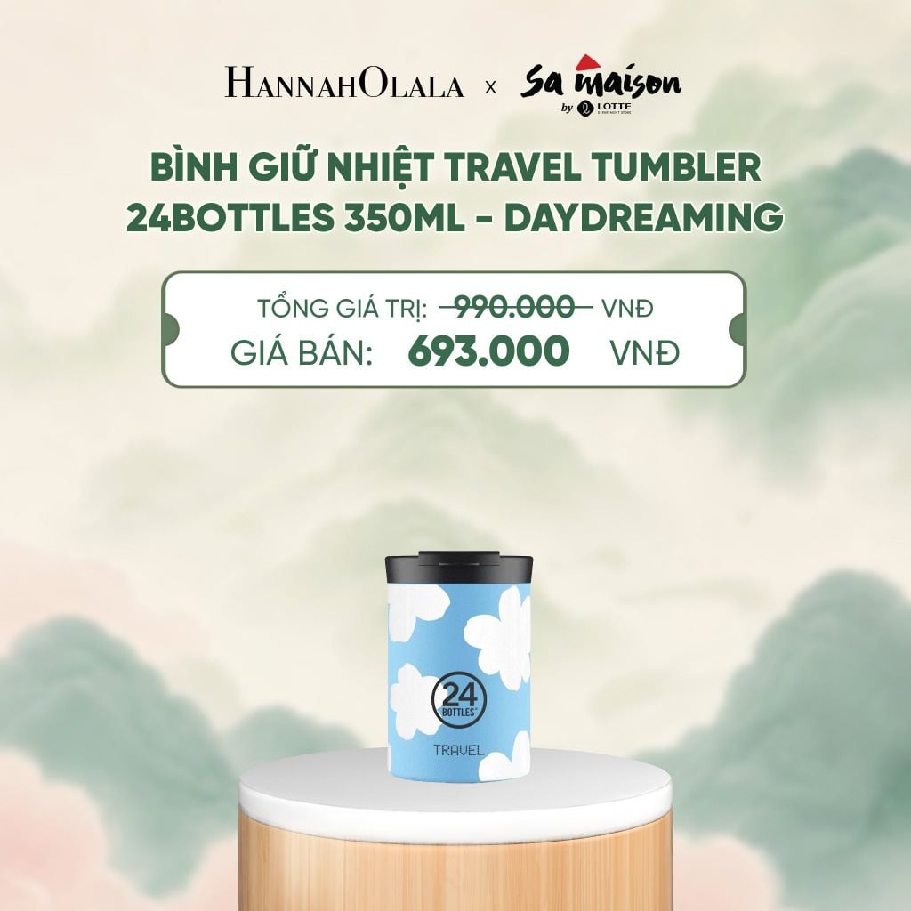  BÌNH GIỮ NHIỆT TRAVEL TUMBLER 24BOTTLES 350ML - DEAL 1 - A1735 