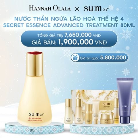  DEAL 1: NƯỚC THẦN NGỪA LÃO HOÁ THẾ HỆ 4 SU:M37º SECRET ESSENCE ADVANCED TREATMENT 80ML 