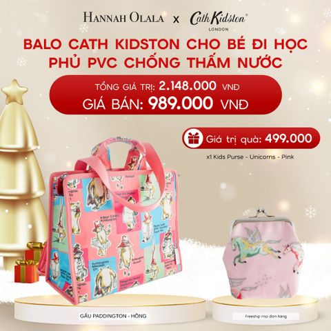  A425_DEAL 1: BALO CATH KIDSTON CHO BÉ ĐI HỌC PHỦ PVC CHỐNG THẤM NƯỚC 