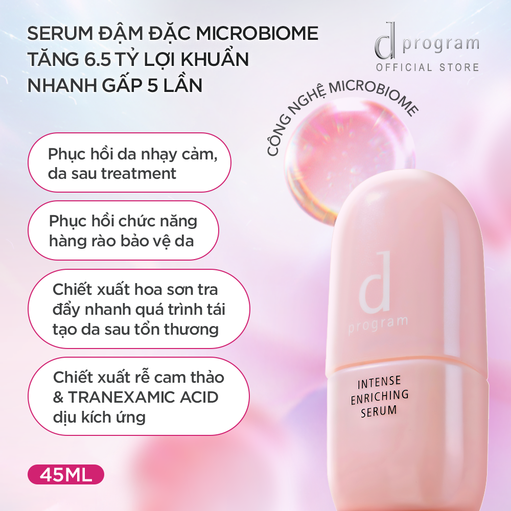  A29: DEAL 13: SERUM GIÚP CẢI THIỆN TÌNH TRẠNG LÃO HÓA SỚM DPROGRAM INTENSE ENRICHING SERUM 45ML 