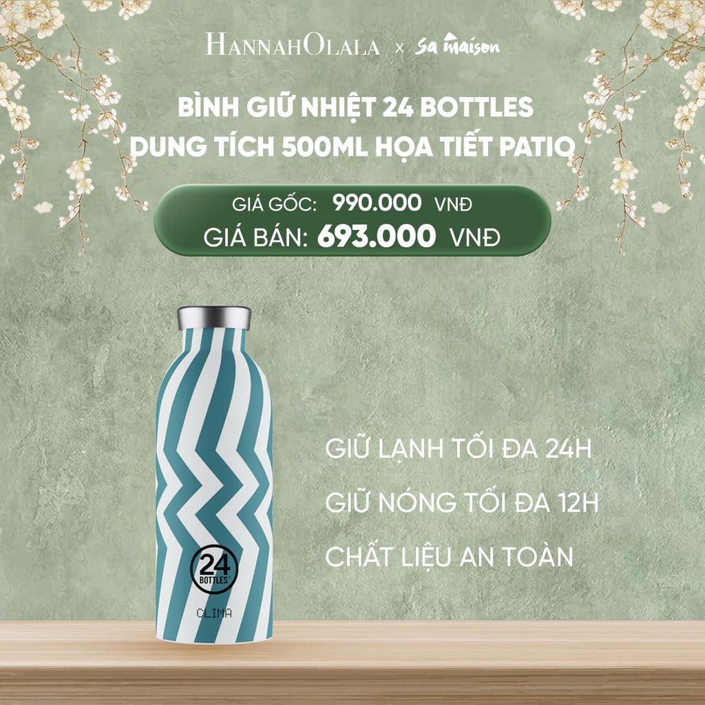  DEAL 1: BÌNH GIỮ NHIỆT 24 BOTTLES DUNG TÍCH 500ML HỌA TIẾT 