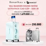  E52_DEAL 4: VALI BAMOZO KHUNG NHÔM ULTRAPACK CAO CẤP (TẶNG BỌC VALI CC TRONG SUỐT + TÚI ĐỰNG GIÀY) 