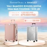  C923_DEAL 2: VALI BAMOZO KHUNG NHÔM 9066 BẢN THƯỜNG (TẶNG BỌC VALI TRONG SUỐT) 