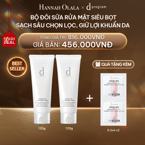  DEAL 7: [FLASHSALE] COMBO SỮA RỬA MẶT SIÊU BỌT D PROGRAM CLEANSING FOAM 120G 