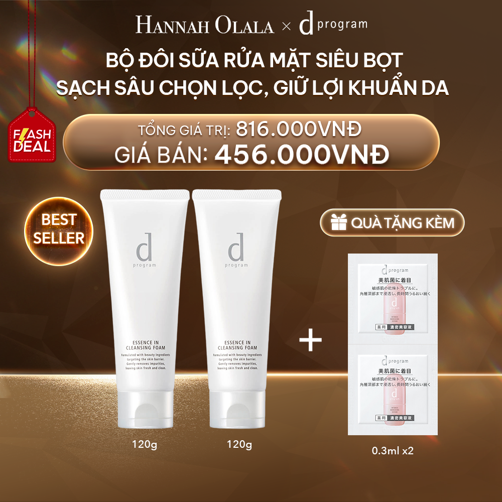  DEAL 7: [FLASHSALE] COMBO SỮA RỬA MẶT SIÊU BỌT D PROGRAM CLEANSING FOAM 120G 