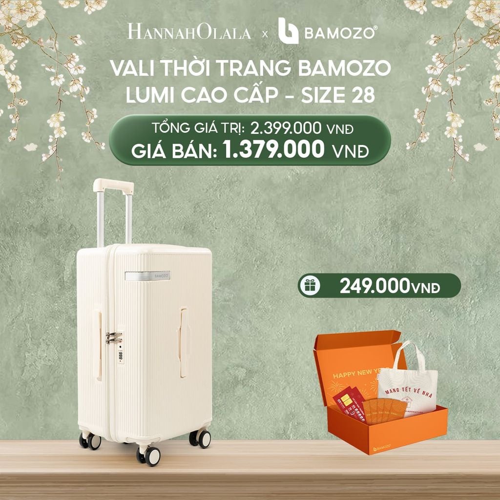  DEAL 1: VALI BAMOZO LUMISPACE CAO CẤP (TẶNG BỘ QUÀ TẾT GỒM LÌ XÌ TẾT, THIỆP TẾT, TÚI TOTE) 