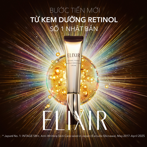  A50_DEAL 5: KEM DƯỠNG DA CẢI THIỆN NẾP NHĂN SÂU VÙNG MẮT - MÔI - MẶT ELIXIR RETINOL POWER WRINKLE SMOOTHING CREAM 22G ( PHIÊN BẢN CẢI TIẾN MỚI) 